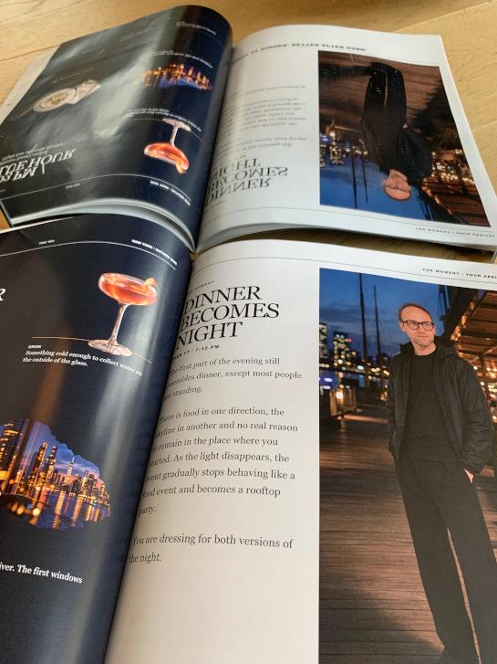 Open physical copy of THIS YOU magazine showing personalized editorial pages
